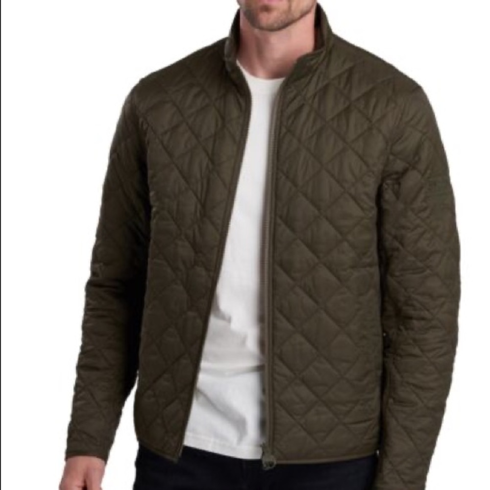Barbour Quilted Green International Steve McQueen Jacket Large
